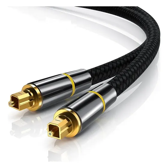 Cable De Audio Óptico Digital Toslink Spdif Fibra 2 M