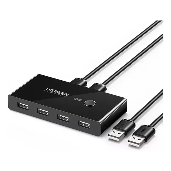 Caja de interruptores Ugreen 4 en 1 para uso compartido USB 2.0