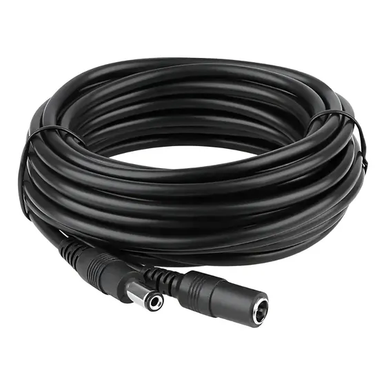 Cable Extensor Energía Para Cámaras De Seguridad 5 Mts Ezviz Negro