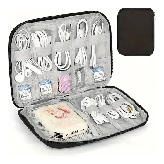 Organizador De Cables Y Accesorios Electrónicos