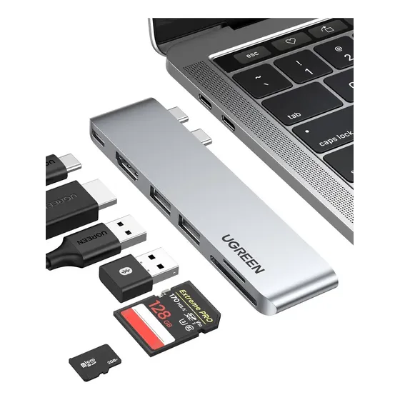 Adaptador Ugreen USB C Hub para Macbook Pro Macbook Air