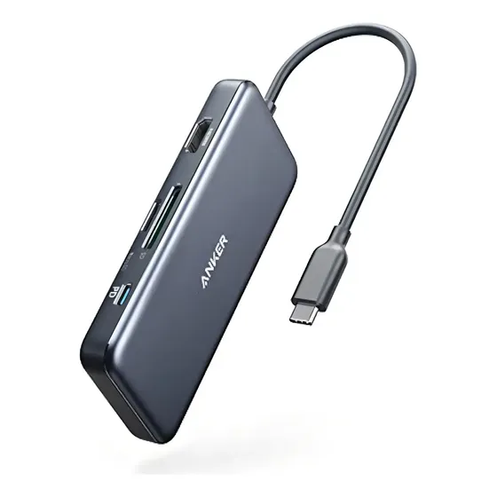 Hub Usb-c 7 En 1 Anker Con Hdmi 4k, Carga Pd 85w Y Mas