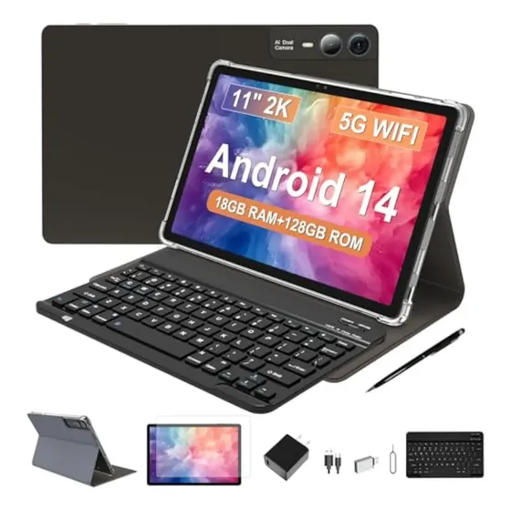 Tablet Android 14 De 11 Pulgadas 2025, 18 Gb De