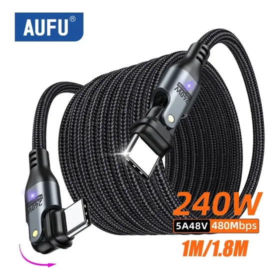 Cable Usb Tipo C Pd De 240 W Para Macbook Pro De Carga Rápida