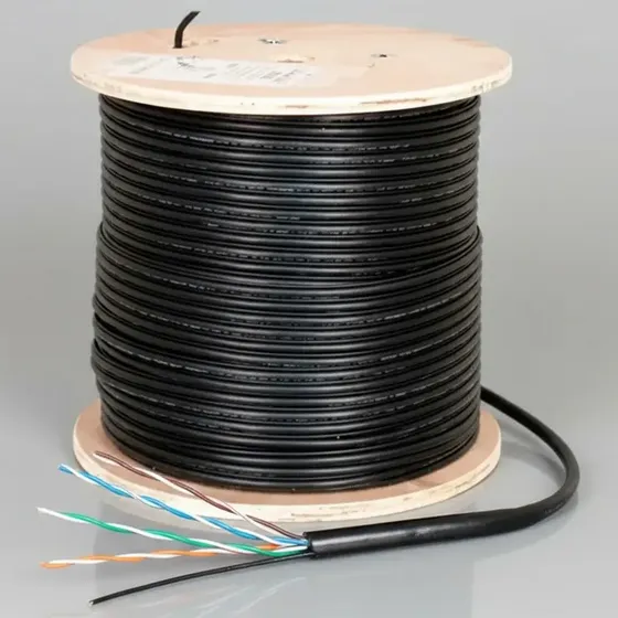 Rollo Cable Utp Exterior C/tensor Blindado Aluminio X 305mts