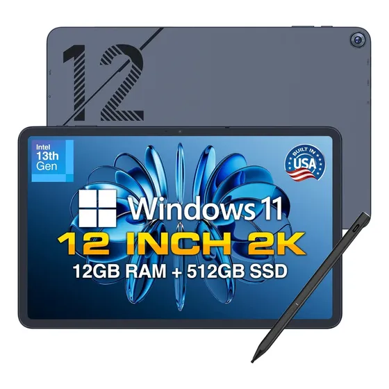 Fusion5 Helios 12 2k Display Windows 11 Tablet 12gb 512gb