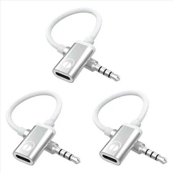 Cable De Audio Macho A Hembra Tipo C De 3,5 Mm, 3 Unidades,