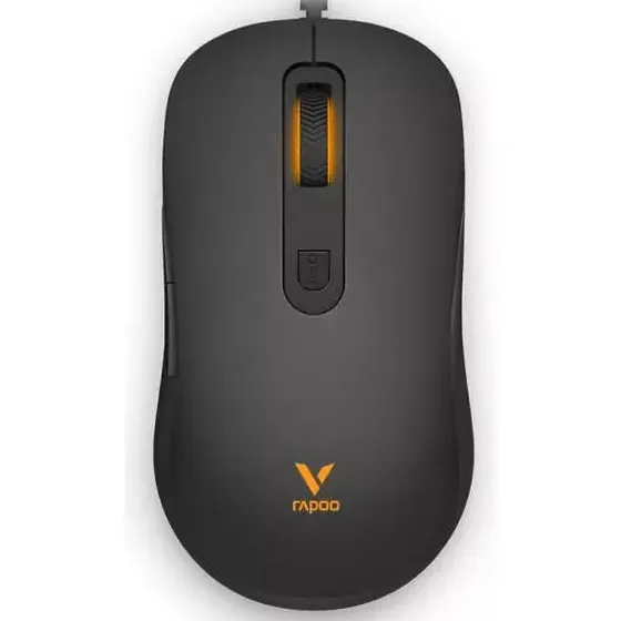 Mouse Gamer Rapoo V16 Rgb Sensor Óptico 12800 Dpi Usb Negro