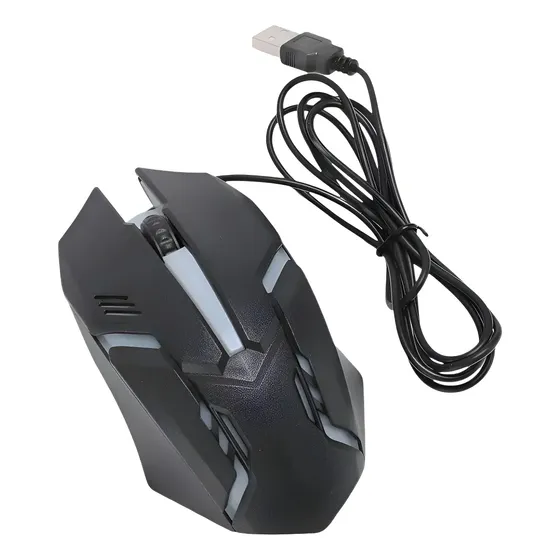 Mouse De Juego Gaming Rgb Led Negro G 1600dpi Ditron