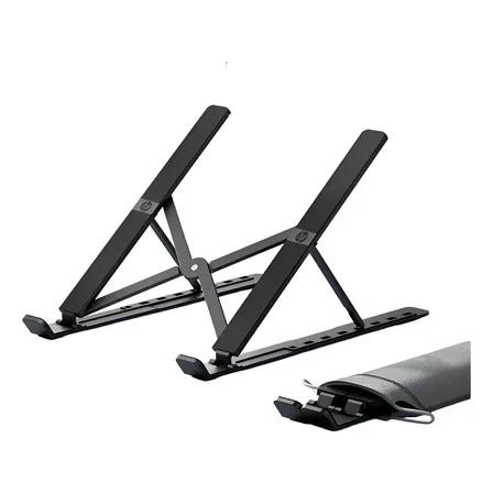 Soporte Hp Para Notebook Aluminio Ajustable Negro