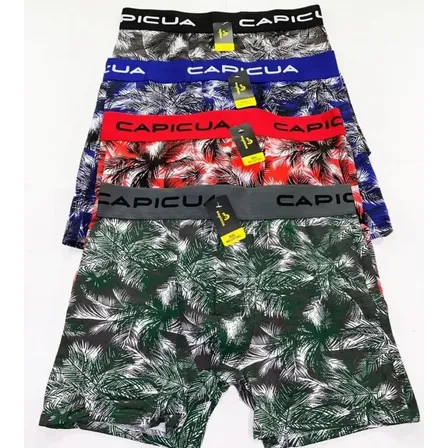Pack X3 Boxer De Hombre Capicua Estampado Algodon Surtido Palmera Xxl