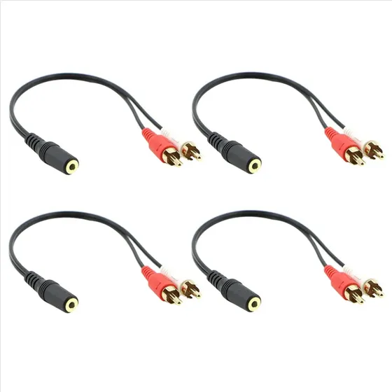 Cable De Audio Estéreo Auxiliar Con Conector Macho A Hembra