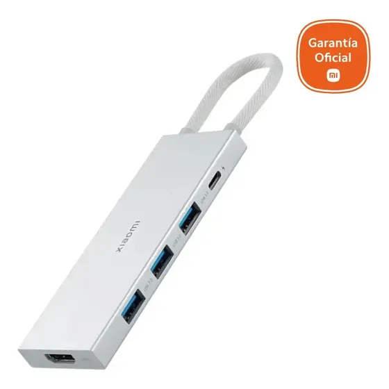 Hub Xiaomi Usb-c 5 En 1 Color Gris