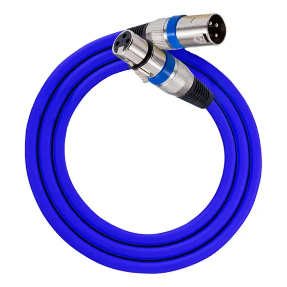 Cable Xlr 3 Pines Macho/hembra Montaje En Panel A Hembra Xlr