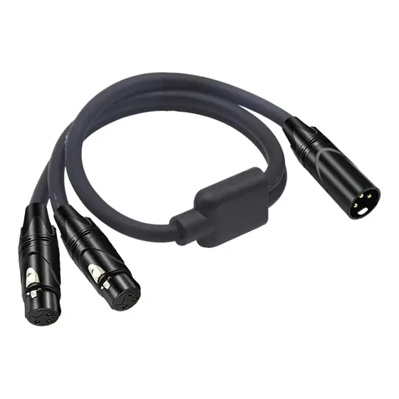 Cable De Micrófono Xlr, Cable Tipo Y Macho A Doble Hembra