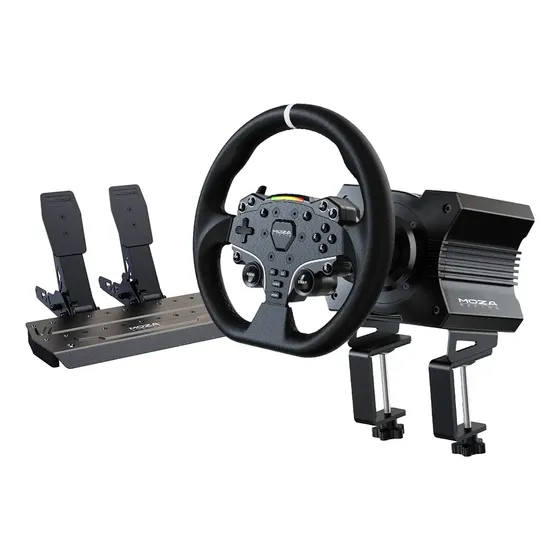 Volante y Pedales Simulador Moza Racing R5 Bundle para PC