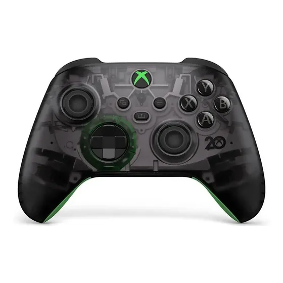 Joystick Xbox inalámbrico Microsoft wireless controller 20th anniversary special Edition negro/verde