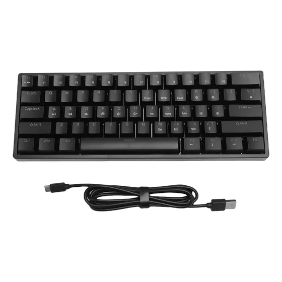 Teclado Para Videojuegos 60 Por Ciento Mecánico Con Retroilu