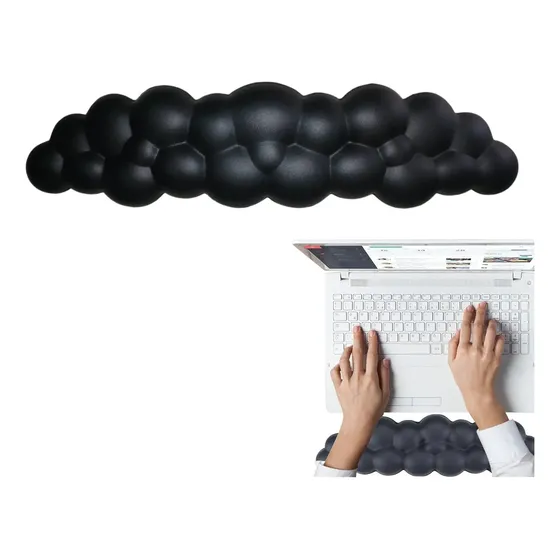 Pad Teclado Apoya Muñecas Almohadilla Ergonómica Diseño Nube