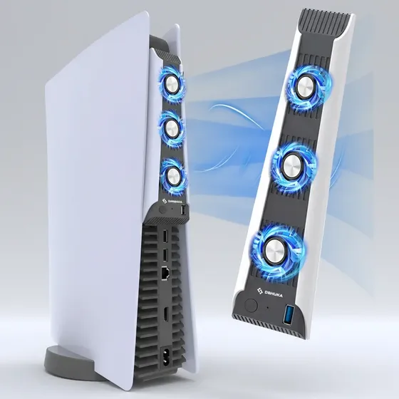 Ventilador De Enfriamiento Para Consola Compatible Con Ps5 Dehuka