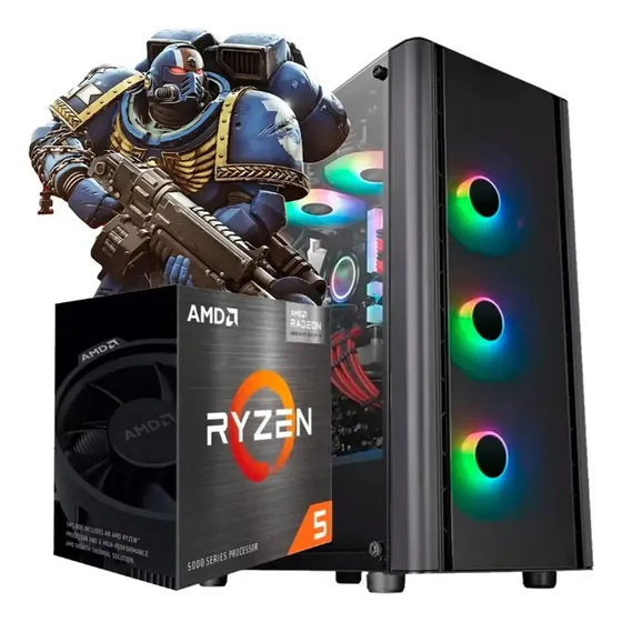 Pc Armada Amd Ryzen 5 5600gt A520 16gb Ssd1tb + Ssd480gb