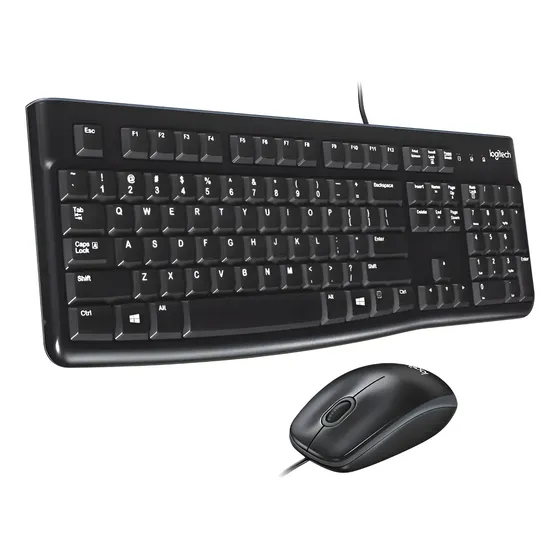 Kit Teclado Y Mouse Logitech Mk120 Combo Multimedia Slim Usb