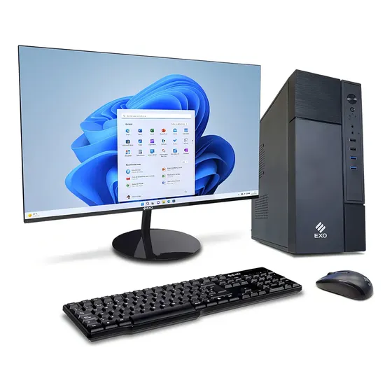 Pc Amd Ryzen 3 3200g Ram 8gb Ssd 256gb Monitor 24 W11 Exo