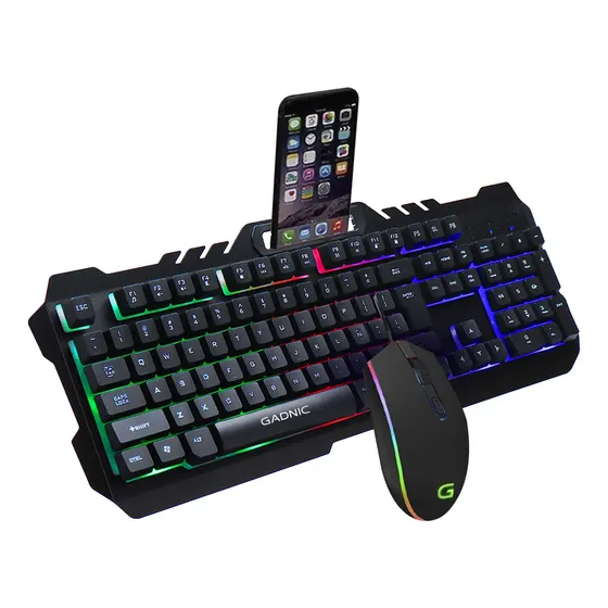 Teclado Gamer Gadnic K4 Move Español + Mouse Rgb M3