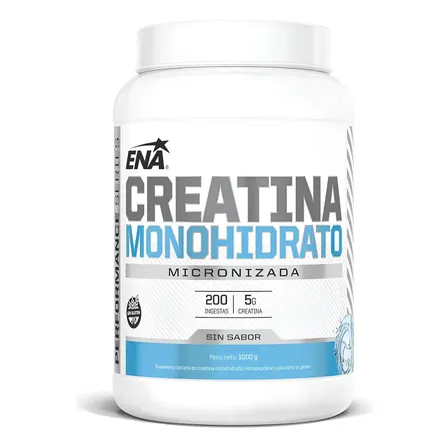 Creatina monohidratada ENA Sport Performance Series Monohidrato 1 Kg en polvo Sin sabor x 1kg