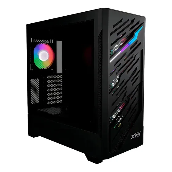 Gabinete Xpg Starker Air Btf Cristal Templado Argb Led Color Negro