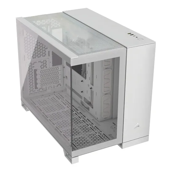Gabinete Corsair Mid Tower 2500x Micro-Atx Vidrio Templado Blanco Fuente Atx