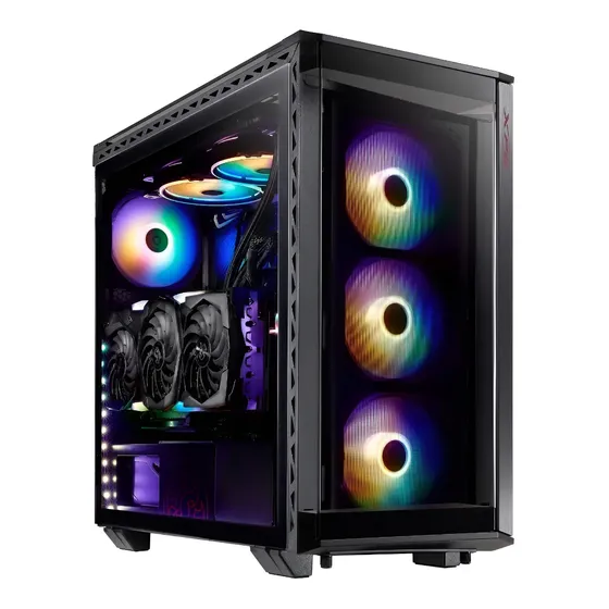 Gabinete Xpg Battlecruiser Gamer Midtower Vidrio Templado Ct Color Negro