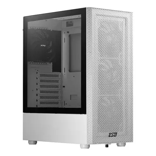 Gabinete Gamer Xpg Valor Mesh Blanco Mid Tower Cristal Templado Atx 4 fan