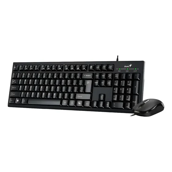 Teclado Y Mouse Genius Kit Con Cable Usb Km-100se Multimadia