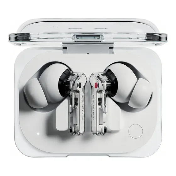 Auriculares Nothing Ear (a) Bluetooth 5.3 con cancelacion de ruido de 45 db , integracion con CHAT GPT , Audio Hi-Res , Color Blanco