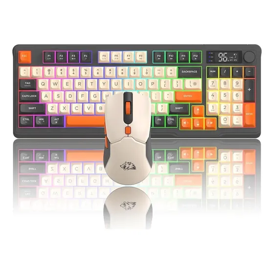 Teclado Y Ratón Gaming Inalámbricos Ziyou Lang T96 Con