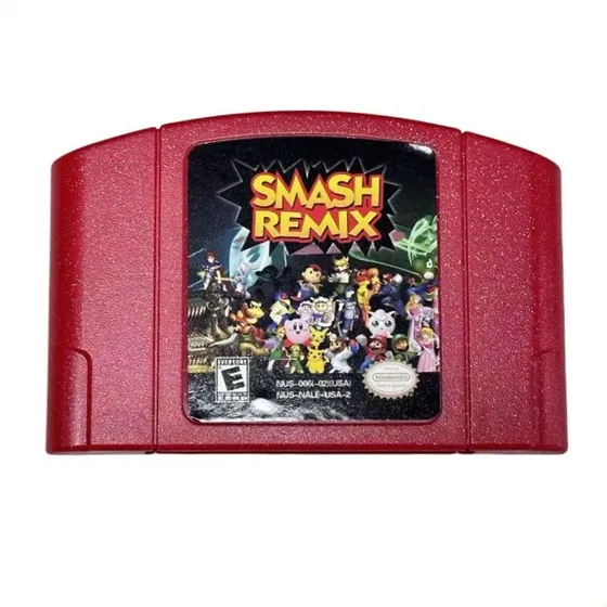 Tarjeta De Juego Smash Remix V1.5.2 (carcasa Roja) Para N64