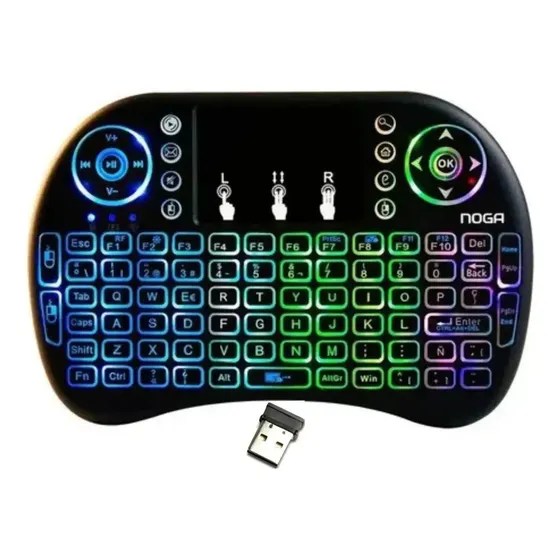 Mini Teclado Smart Tv Mouse Touch Tactil Inalambrico Noga