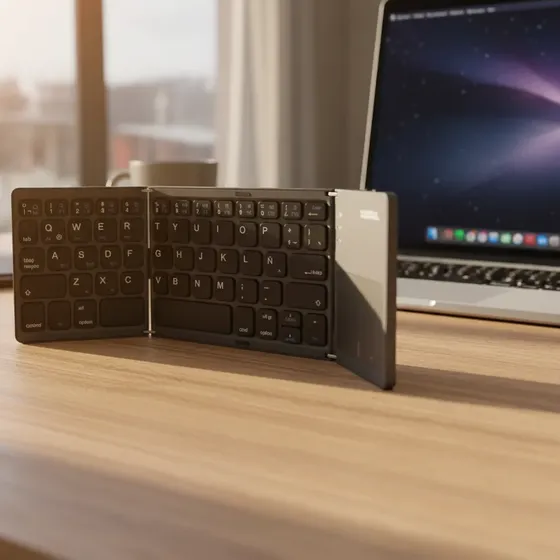 Teclado Mouse Kit 2 En 1 Soul Bluetooth Plegable Notebook