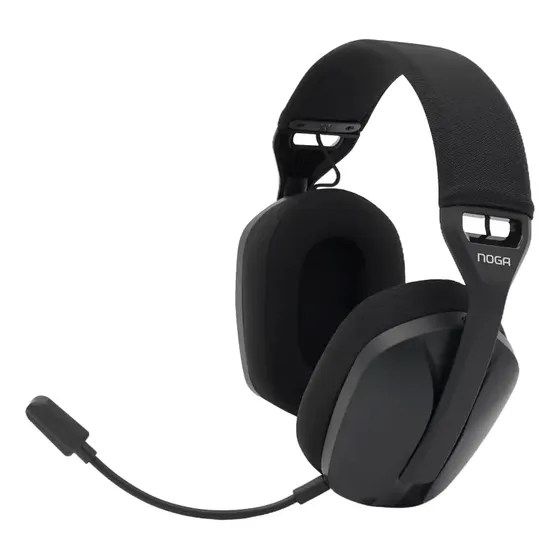 Auriculares Gamer Noga St-3440 Dual Connect Usb 2.4g Usb-c Bluetooth Negro