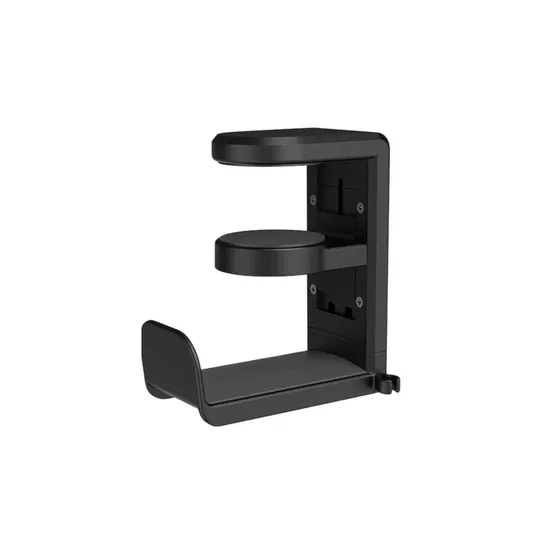 Soporte Auriculares Escritorio Mesa Ajustable Giro 360° Premium The Game House Color Negro
