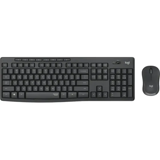 Combo Negro Teclado Mouse Mk295 Silent Touch Logitech 920-00