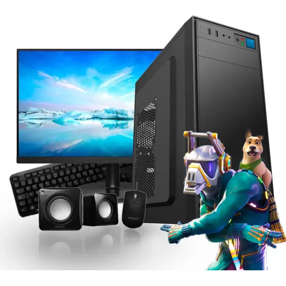 Pc Armada Oficina Gaming-city Amd Athlon 8gb 120gb Monitor