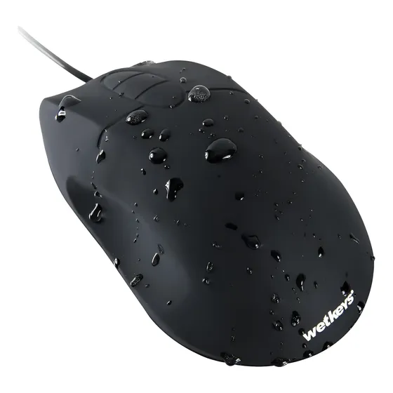 Ratón Óptico Ergonómico Impermeable Wetkeys Omwk0c01-bk