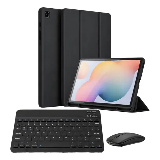 Kit Funda Portalápiz Para S6 Lite + Teclado Y Mouse Bt