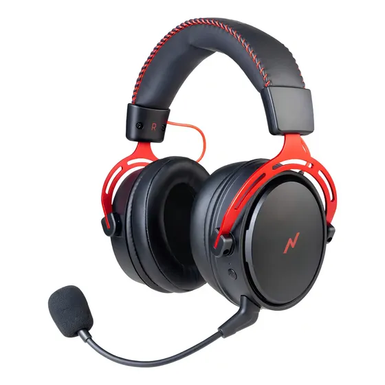 Auriculares Gamer Inalambricos Microfono Compatible PS4 PC Noga Muzan E Color Negro