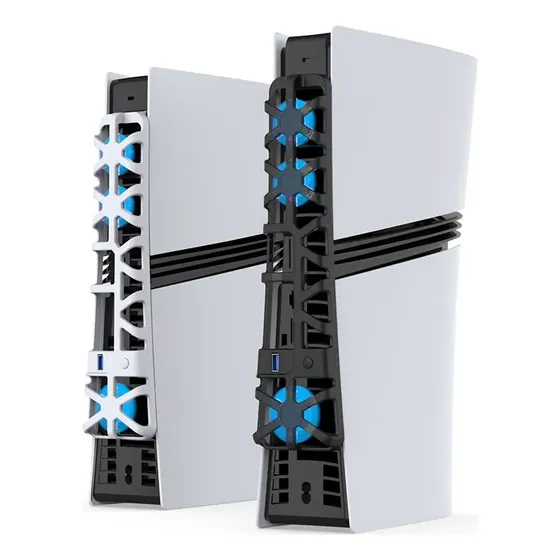 Ventilador De Refrigeración Led Cooler Para Ps5 Pro Color Blanco