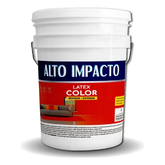 Pintura Látex Color X 20!!! Lts Int/ext Alto Impacto!! Acabado Mate Color Negro