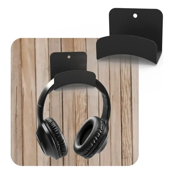 Soporte Auriculares Escritorio Mesa Gamer Stand Adhesivo