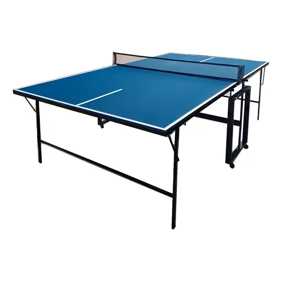 Mesa de ping pong Gambetita fabricada en MDF plegable Fronton ruedas